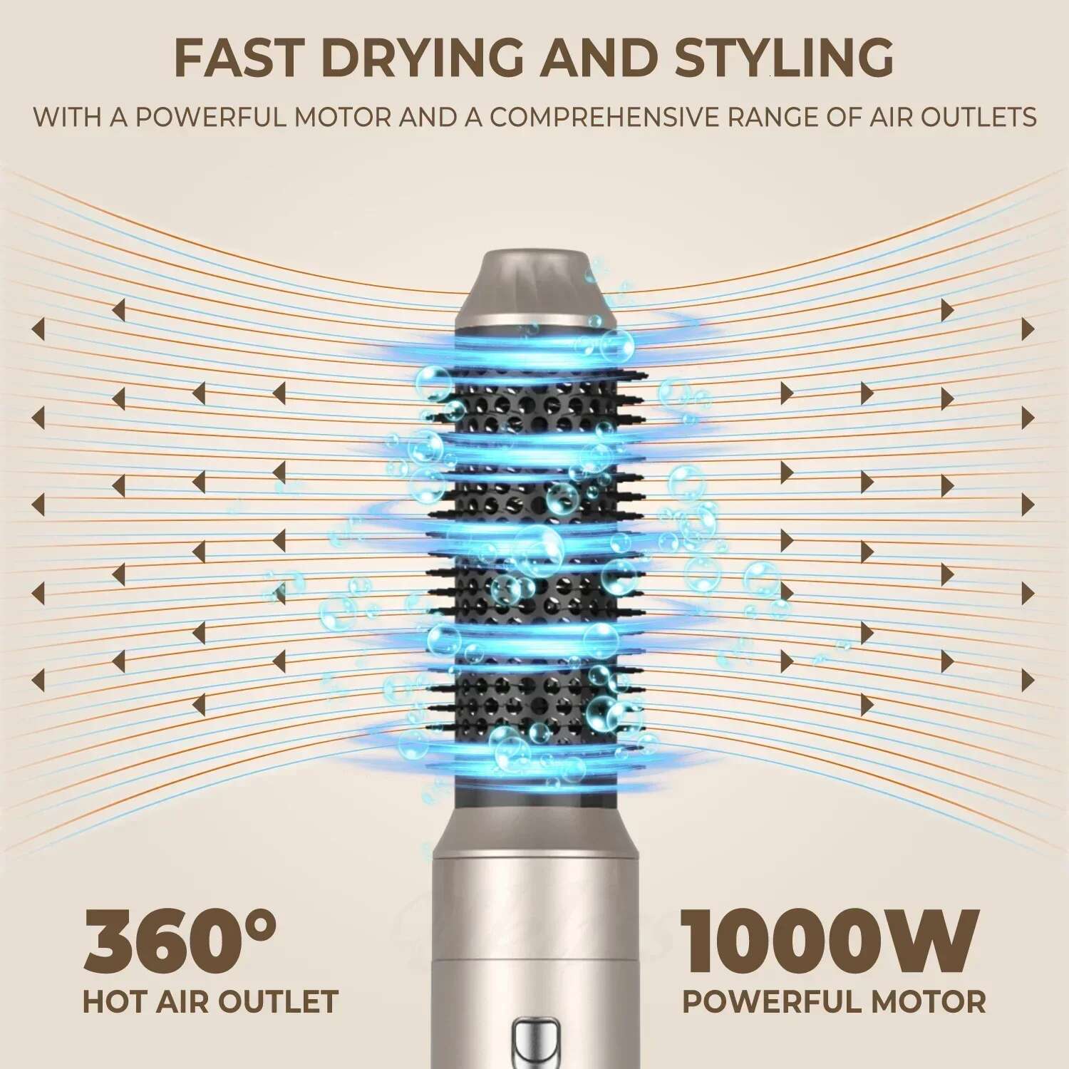 New 5 in 1 Curg iron Professional Hairdresser Straightener with Hairbrush Hair Dryer Multi-functional Styler