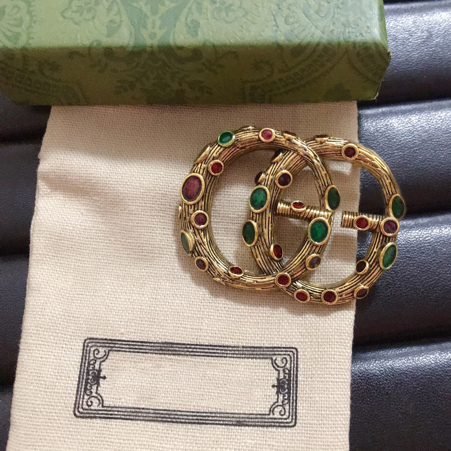 Crystal Brooch Geometry inlay Rhinestone Pearl Brooches Old Gold High Quality Classic Jewelry Broochs Pin Scarf Dress Accessories for Women Men Party Love Gifts