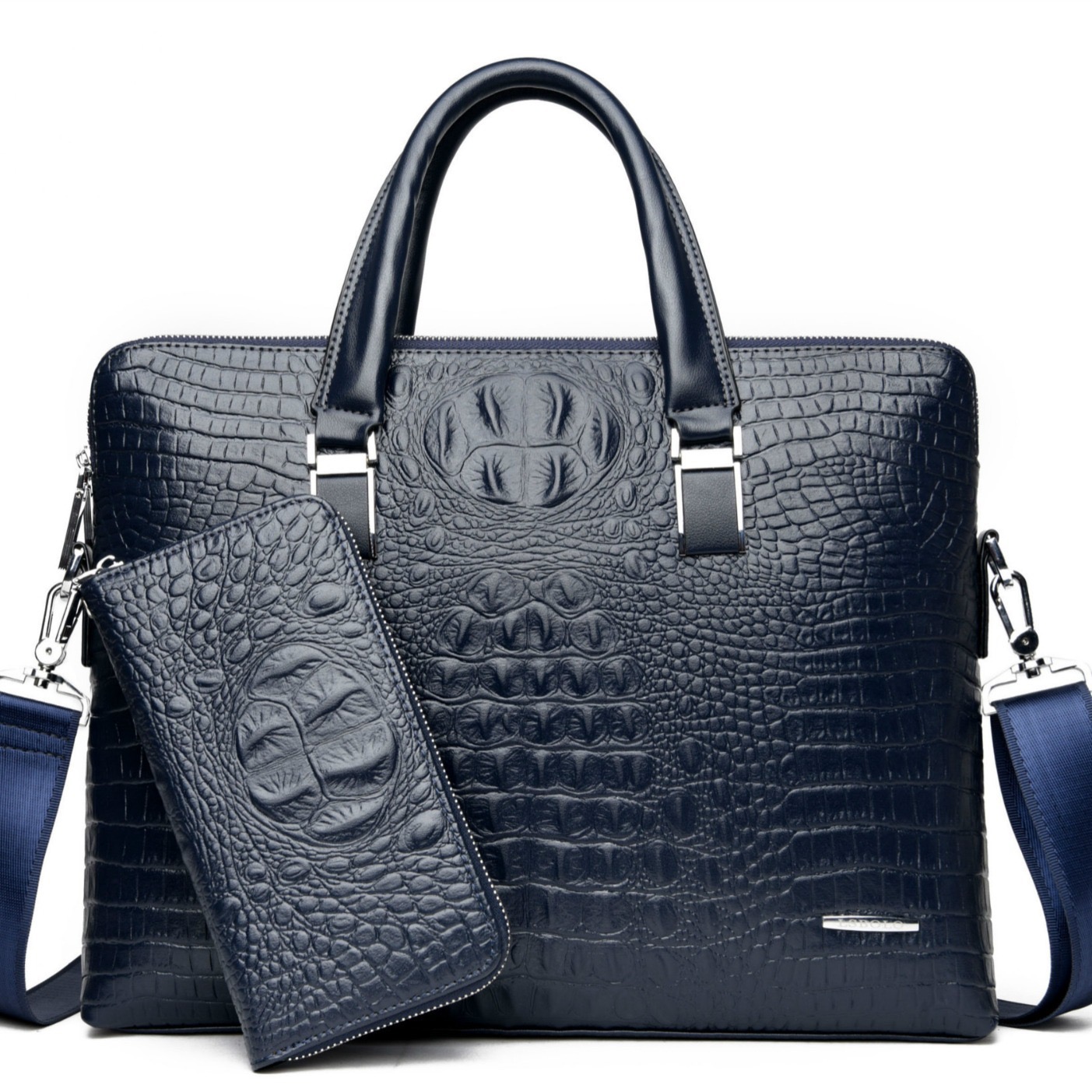 Cow Laptop Bags Leather Mens Briefcase Pattern Travel Messenger Computer Bag 240821