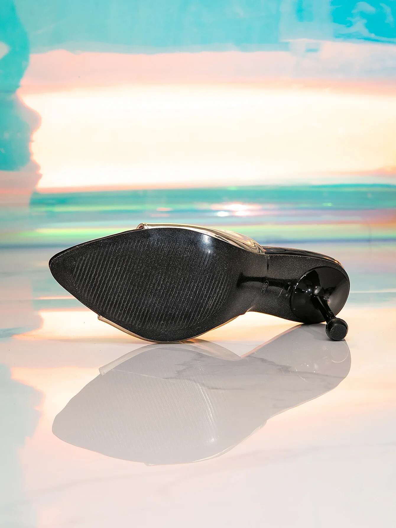 Eilyken Sexy Golden Shallow Pointed Toe Women Slippers Fashion Thin High Heels Shoes Elegant Banquet Party Prom Pumps