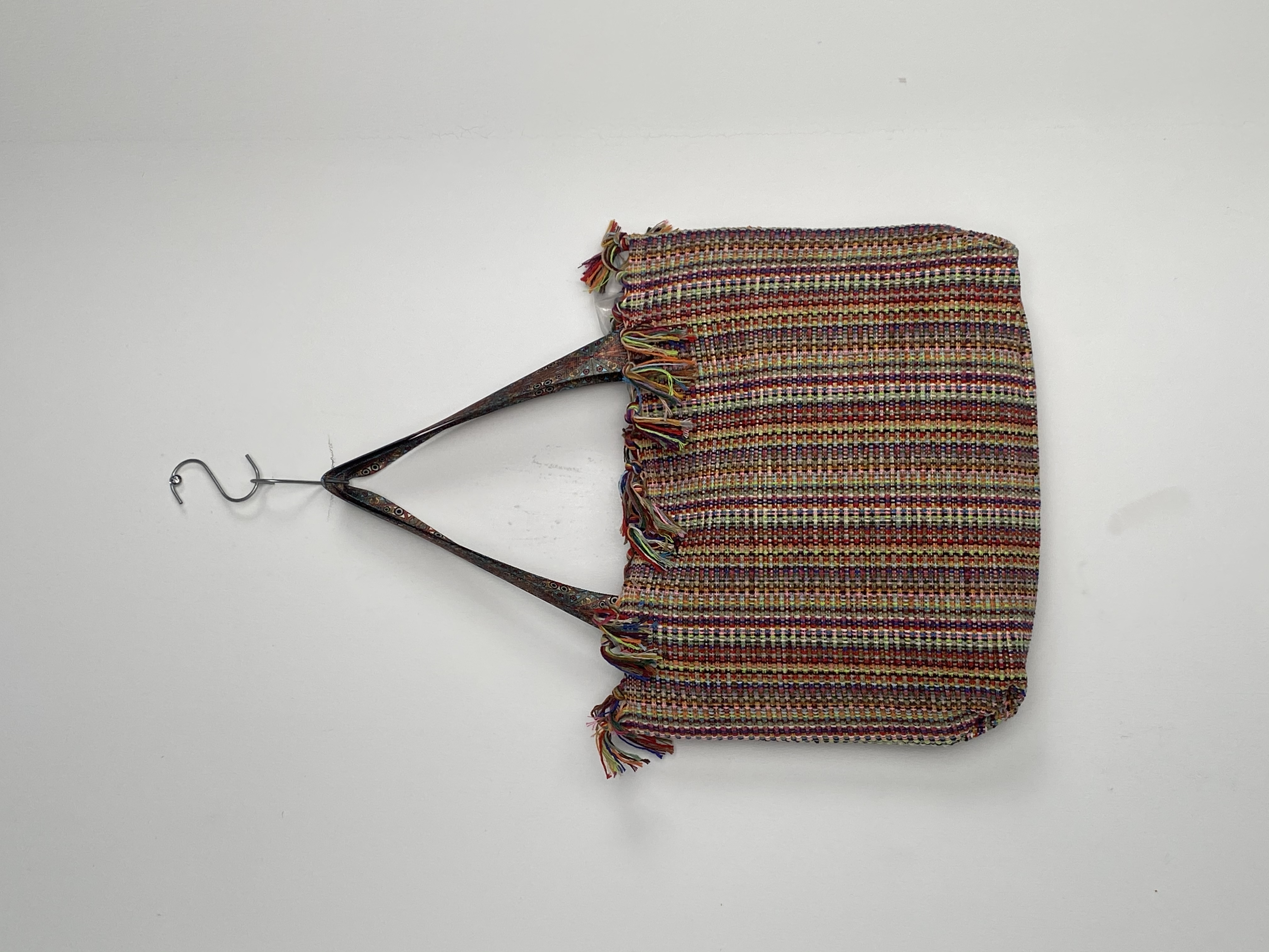 Handwoven Vintage Linen Crossbody Bag for Women - Simple & Artsy Handbag