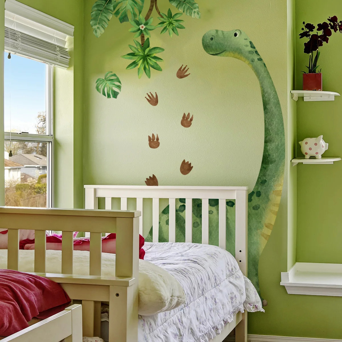 Large sized dinosaur wallpaper for boys room decoration cute animals dinosaur wall stickers decorative posters rens room murals stickers 250103