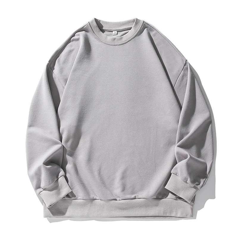 SY01062 Fashion basic loose round neck sweatshirt men 2024 autumn new style