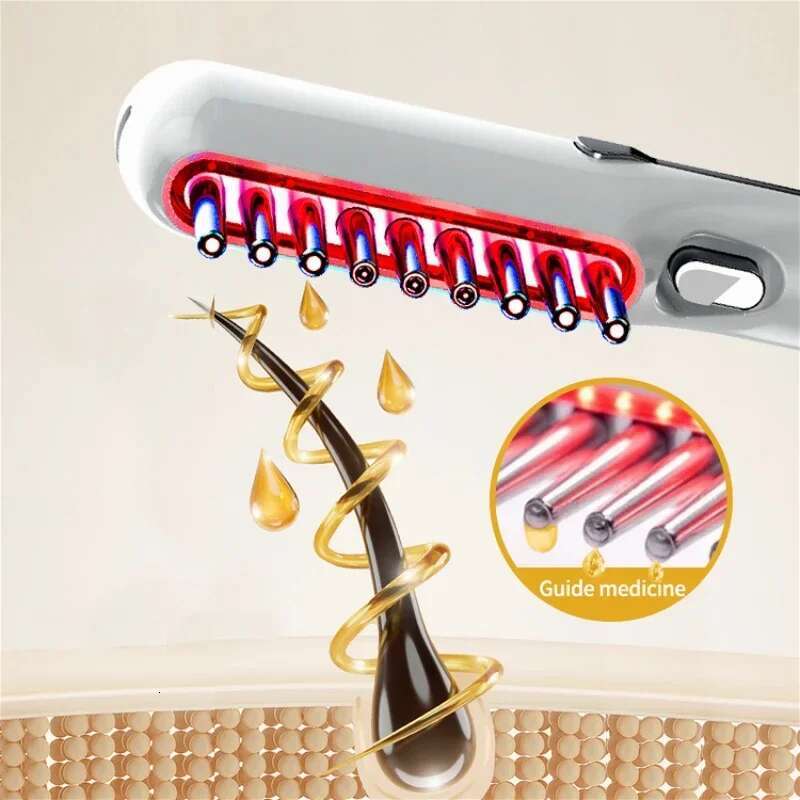 EMS Vibratory Massage Treatment Comb Scalp Massager for Hair Growth