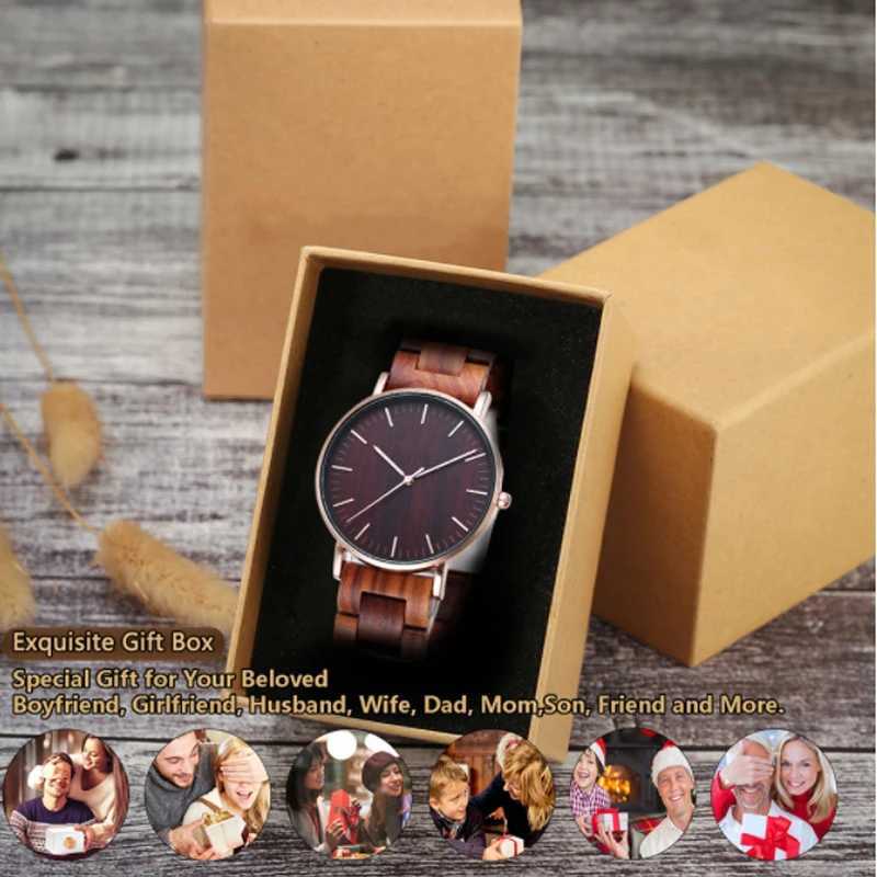 2024 hot selling fashion men women wrist watch free shipping quartz wooden watches environment friendlyX250107