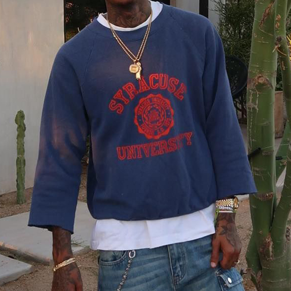 Men's Designer T-shirt Classic Retro Hip-hop Pattern Round Neck Cotton T-shirt Summer Fashion Breathable Men's Short Sleeve