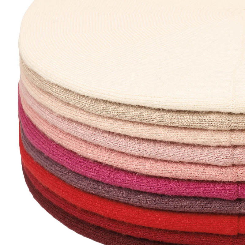 Women Autumn Winter Cashmere Berets Cap Female Knitted Thick Slouchy Skullies Beanies Ladies 15 cm Real Ball Pom Hat 250106