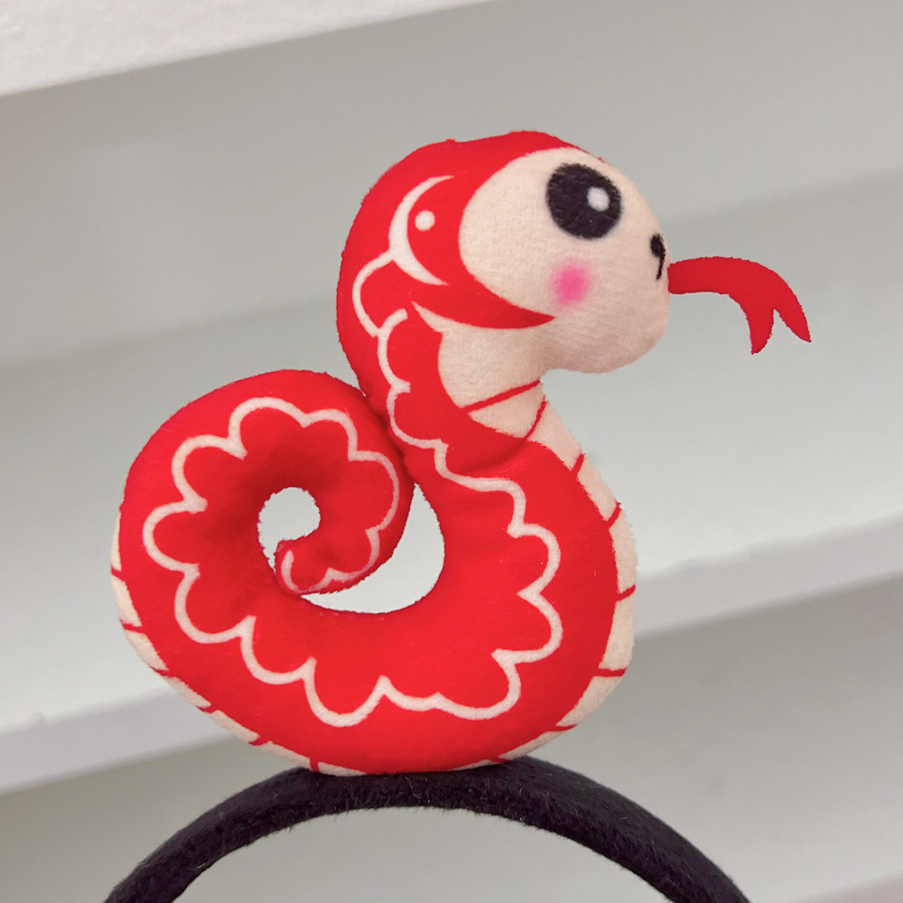 Chinese Lunar Year Snake Hair Clip - Cute Cartoon Animal Accessory for Festive Occasions