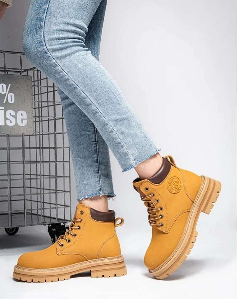 Ddmyoutdoor China Domestic Genuine Big Size Winter Black Leather Men Women Couples Fashion Ankle Boot Motorcycle Footwear Boots