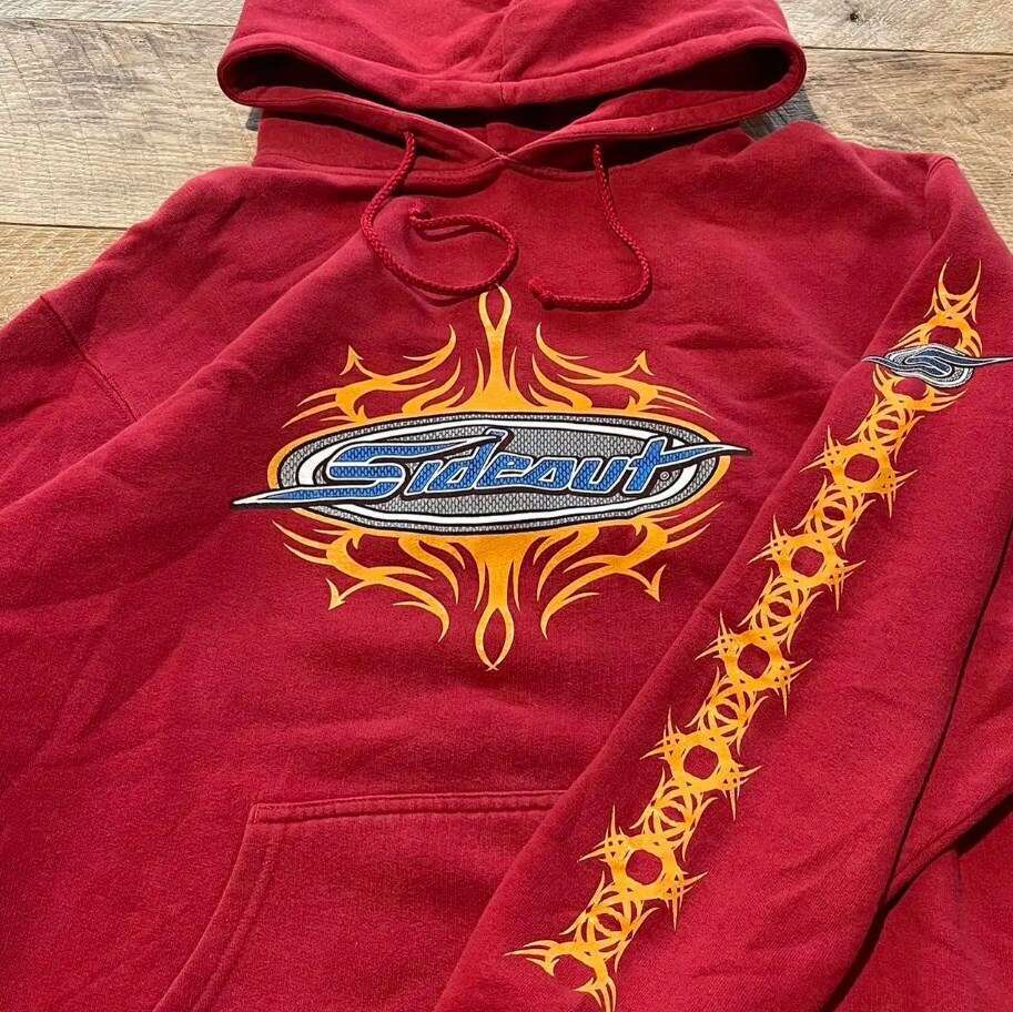 fashionable letter printed loose fitting pullover long sleeved trendy hooded sweatshirt