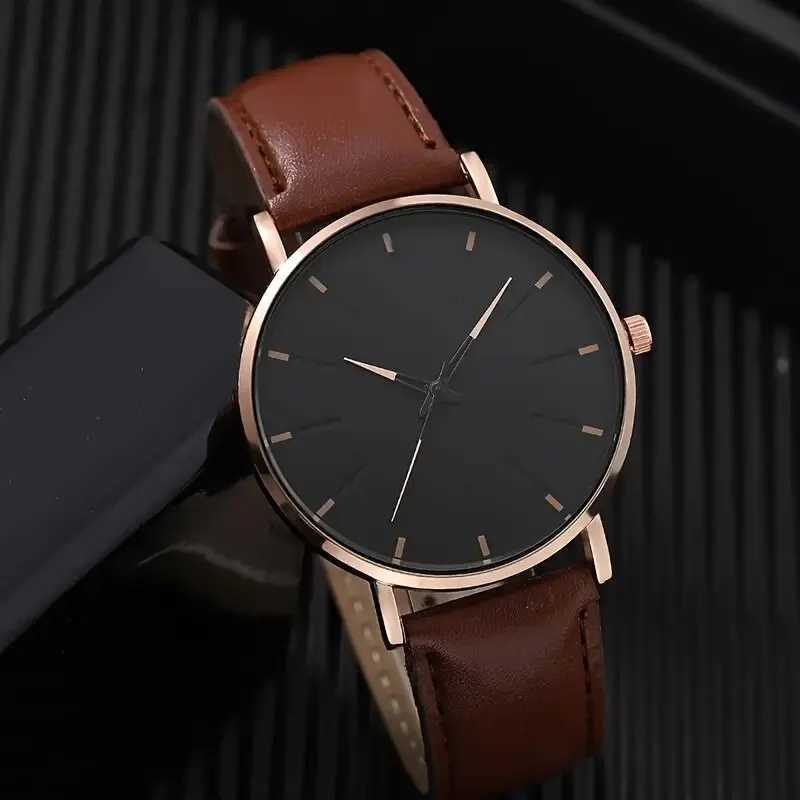 Mens Quartz Watches Fashion Simple Business Belt Quartz Watch Men Watch Student Wristwatch Relogio MasculinoX250107