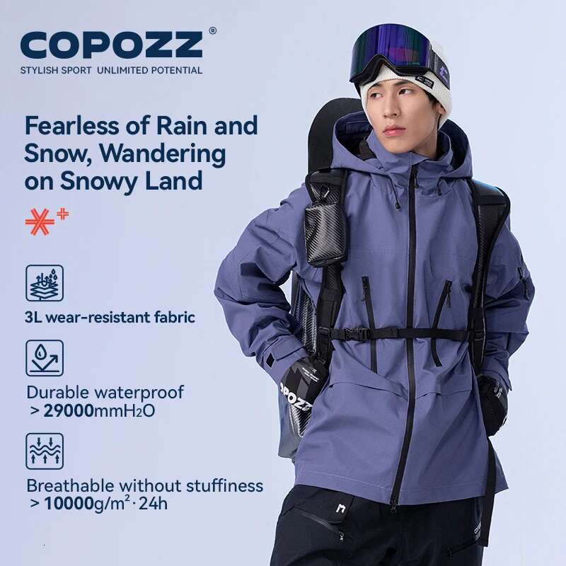 2025 Jacket Women Man Hooded Ski Wear Windproof Winter Overalls Hoodie Waterproof Outdoor Sports Clothing Snowboard