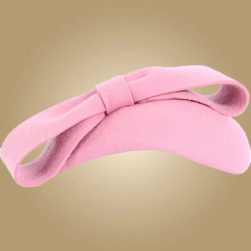 FS Fascinators Wool Pillbox Hats For Women Elegant Black Blue Bowknot Wedding Derby Cap Felt Fedoras Church Hat Chapeau 250106