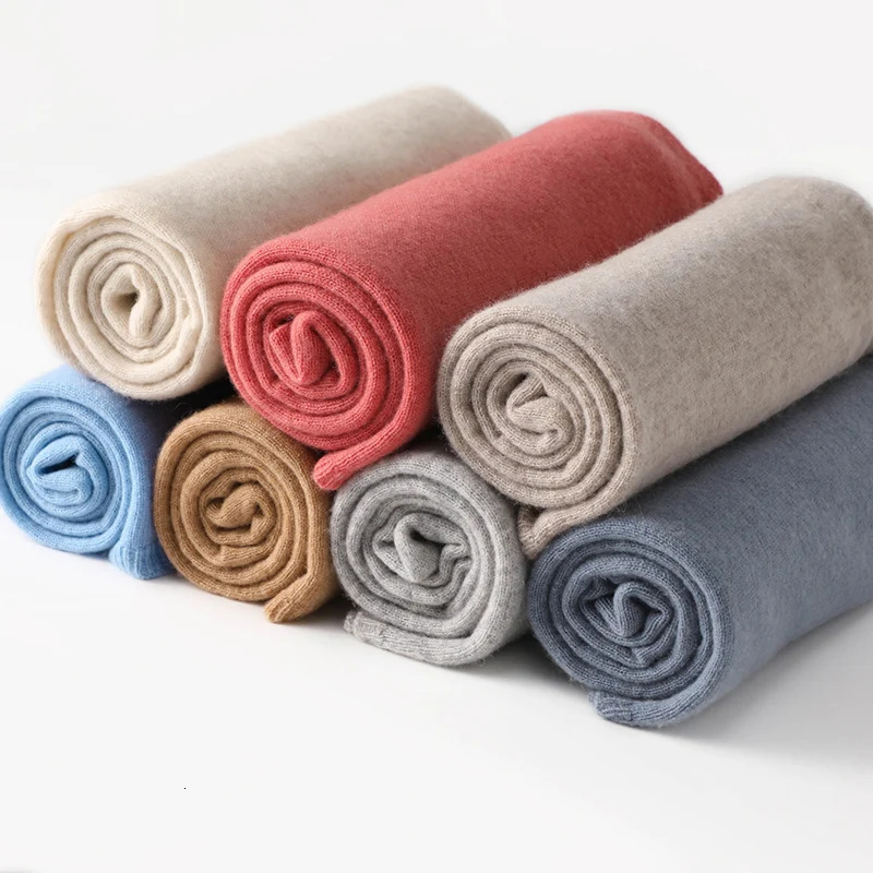 KOIJINSKY 100% Cashmere / 35% Cashmere 180*45 Womens Knitted Scarf Autumn Soft Solid Scarf Winter Warm Solid Mens Scarf 250106