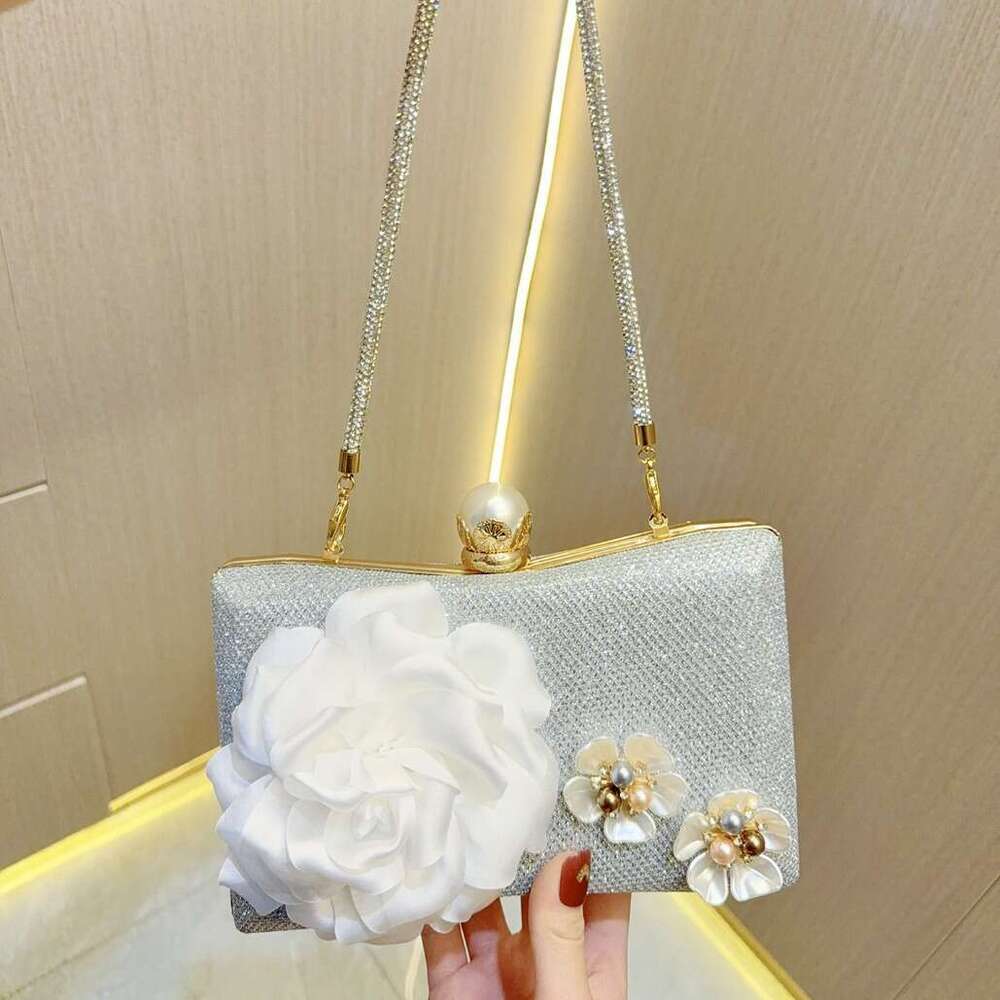 New Exquisite Pearl Wer Crossbody Dinner Niche Handbag, Hand-Held Bag, Banquet Dress Bags