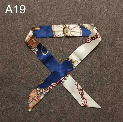 The cheapest womens headband silk scarf fashion scarf hair bag handle decorative tie multifunctional headband scarf W250107