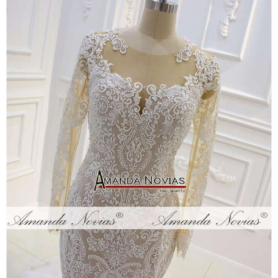 New Design Long Sleeve Lace Mermaid Weddding Dresses