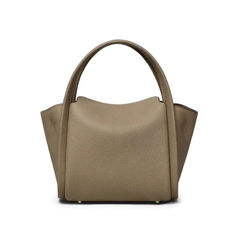 2025 New Fashionable Women's Leather Shoulder With Bucket Shape Design, And Ladies Handheld Bag