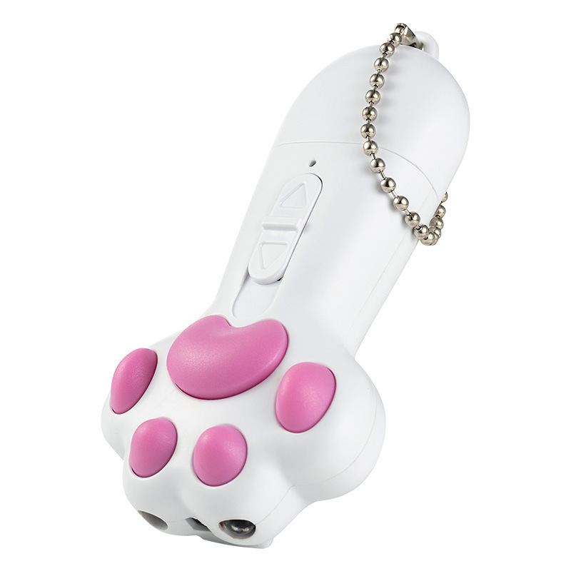 Cute paw laser radiation urine test spot teaser wand cat toys infrared pen USB plug rechargeable
