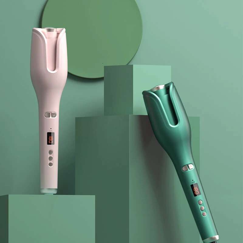 Portable iron LCD display high frequency barber shop special hair styg tools for home use rotary wave curg tongs