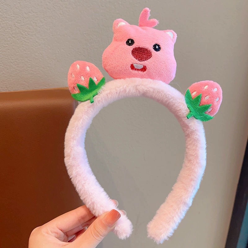 High head wide edge facial cleanser pressure hairpin sweet and fresh headband cute cartoon decoration hair accessory
