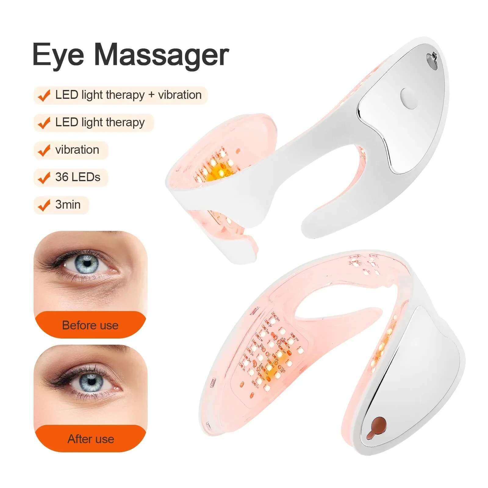 EMS Hot Compress Fatigue Relief Massager Vibration Massage Eye Relaxation Anti Wrinkle Aging Care Beauty Device