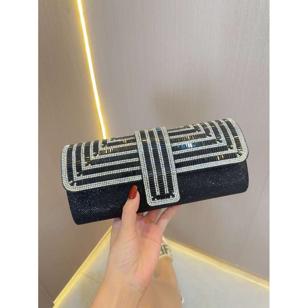 Water Dia Sparkg Chain Dinner Handheld Dress Bride Wedding Bag, Celebrity Handbag, Women's Banquet Bag