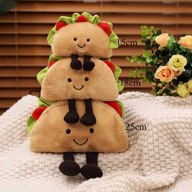 Jelly Cat Fun Burger Pizza Corn Roll Doll Cute Stuffed Doll Soda Doll Gift Childrens Toy W250107