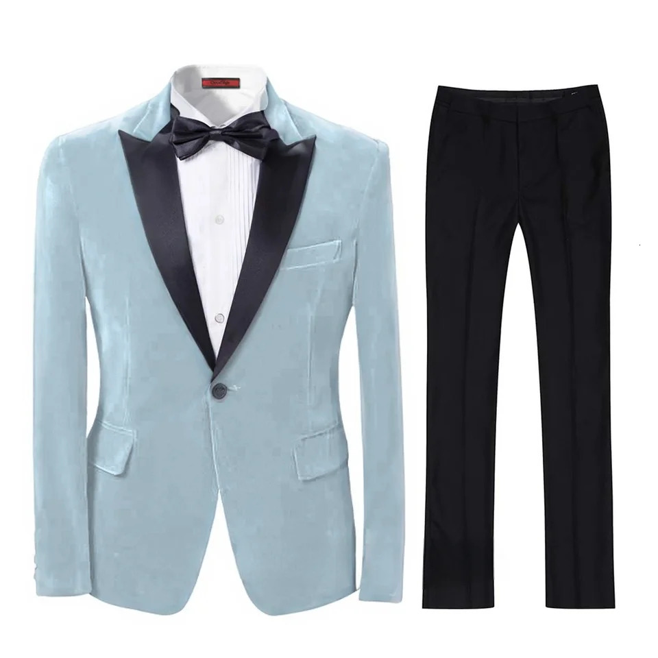 dress suit for men One Button2 pieces Blazer And Pants setfor Wedding dresses singer costume DJ 250107