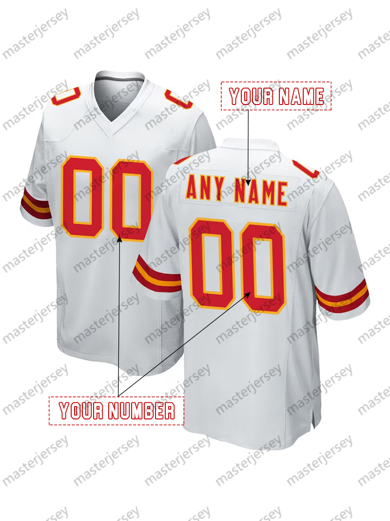 15 Mahomes Custom Football Jersey Wentz Edwards-Helaire Hunt Pacheco Perine Steele Jerseys Any Name Number