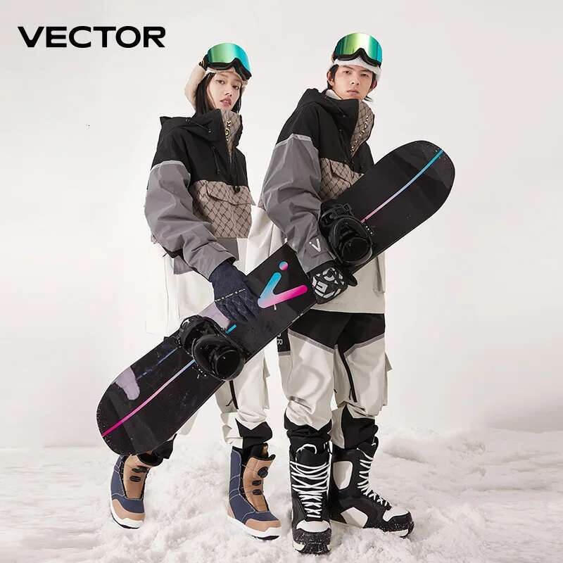2025 Man Hooded Sweater Reflective Trend Wear Thickened Warmth And Waterproof Equipment Ski Suit Women