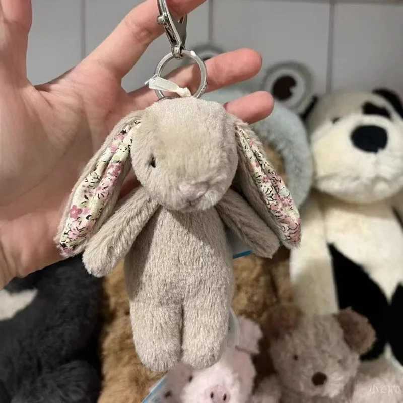 Original DollsFlower Bonnie Rabbit Pendant Keychain Plush Doll Bonnie Rabbit Keychain Bag Pendant Birthday Toy Gift W250107