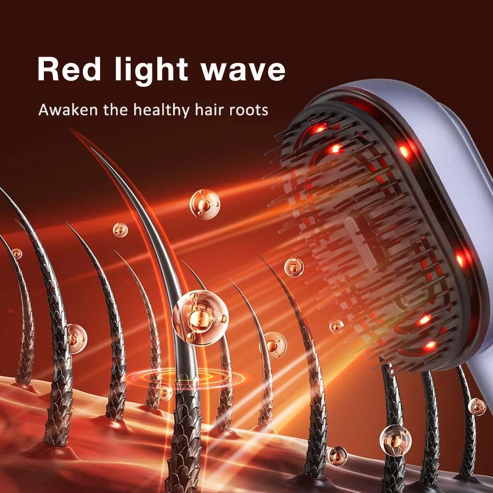 Care Massage Comb Mist Spray Growth Head Scalp Massager Red Light Treatment Anti Hair Loss Guide Liquid Applicator