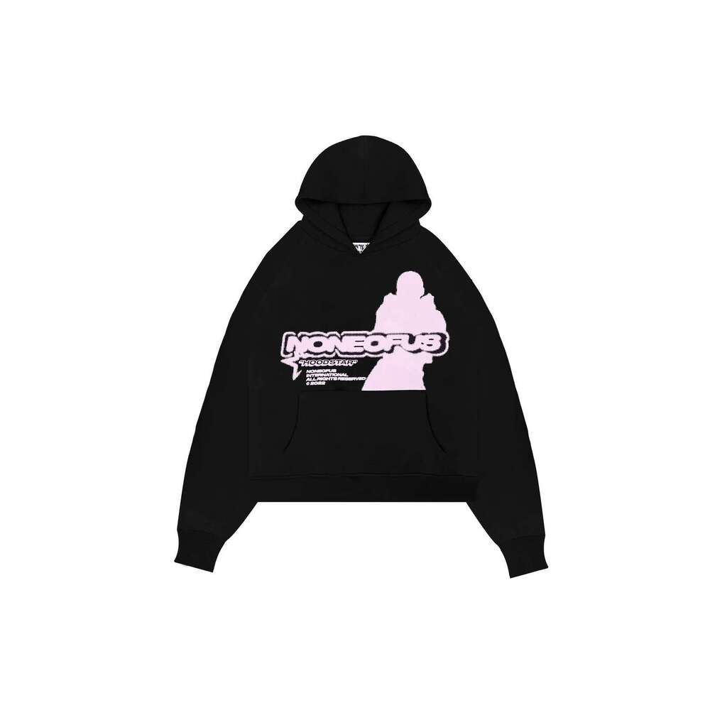 Trendy Brand Fashion Street Y2K Printed Hoodie Hip Hop Two Piece Set