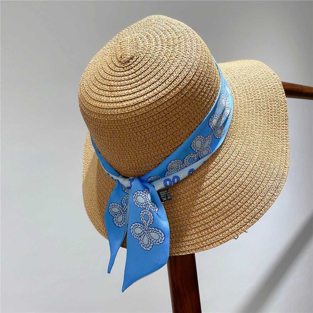 Knot Print Summer Scarf 2024 Luxury Brand Design Womens Tight Bag Scarf Hairband Neck Silk Scarf W250107