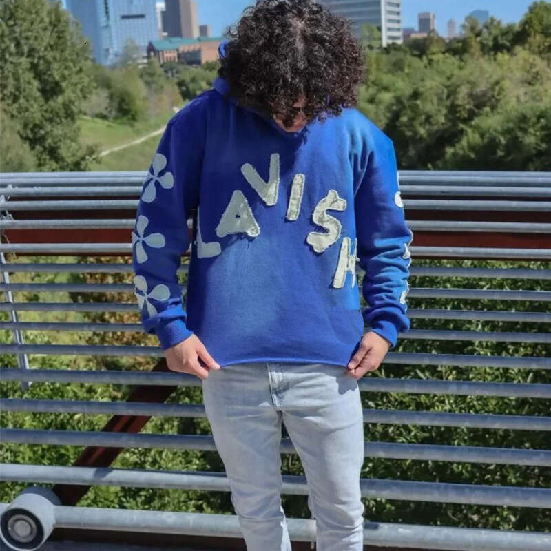 Fashion Letter Embroidered Men's and Women's Loose Hooded Hoodie