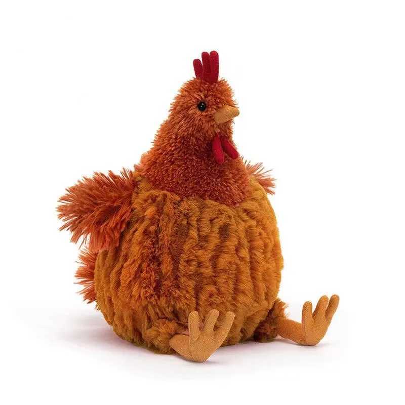 23cm Jelly Cat Plush Toy Cute Soft Fill Animation Chicken Family Room Decoration Doll Childrens Birthday Christmas Gift W250107