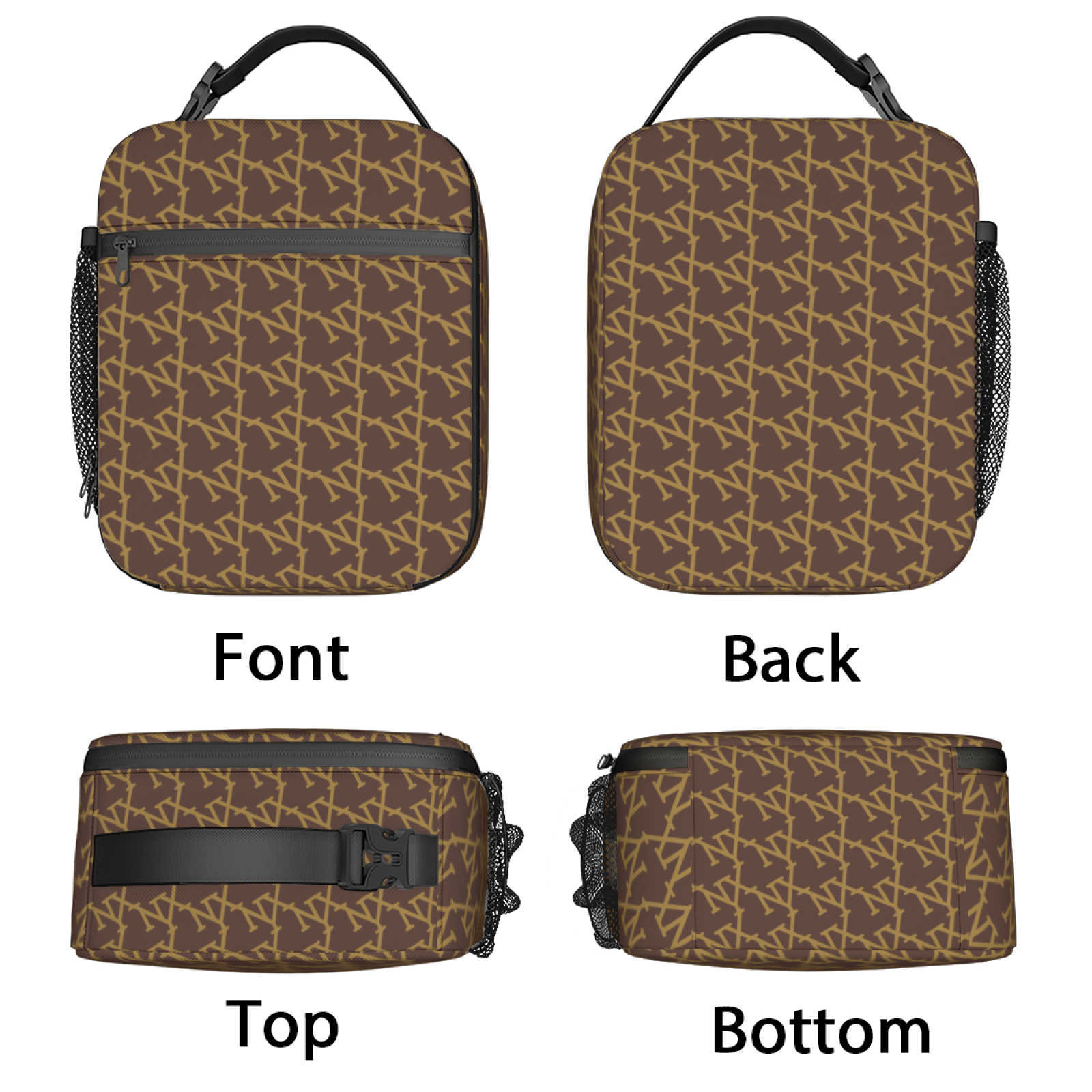 NXY Picnic bento insulated bag student portable lunch bag hand-held Oxford cloth bento bag storage bag