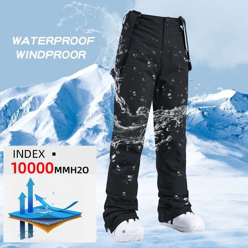 2025 Winter Ski Suit Men Snowboard Down Cotton Jacket And Baggy Pants Thermal Waterproof Windbreaker Outdoor Snowmobile Clothing