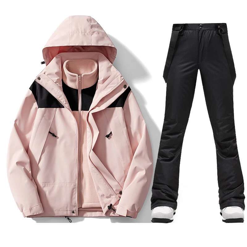 2025 ski Suit For Women Thicken Warm Windproof Waterproof Jacket And Pants Winter Snowboard Snow Coat Outdoor Skiing Camping Trousers