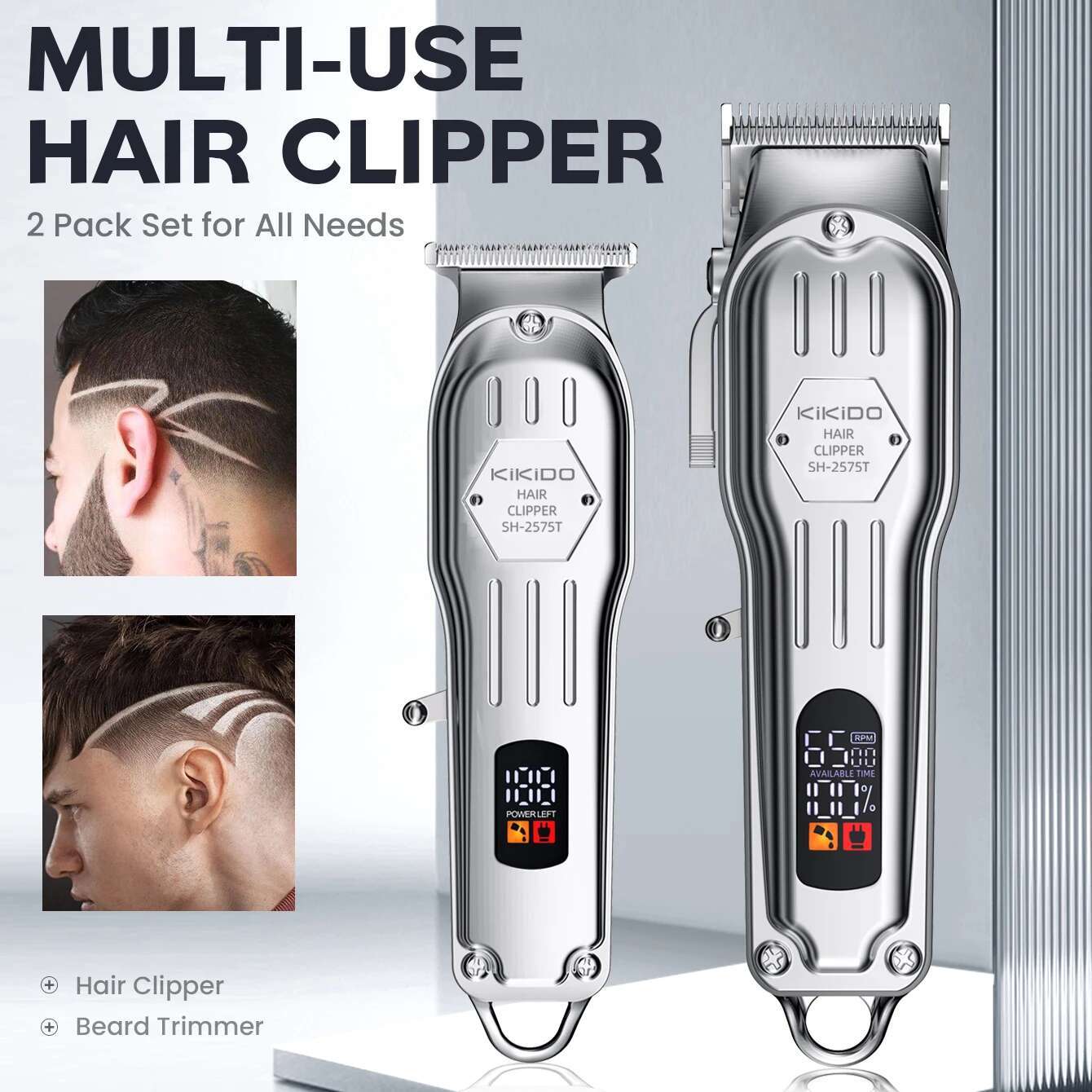 KIKIDO KK-2575 Home appliance Cordless Clippers Hair cutting hine men's hair clipper gifts for men