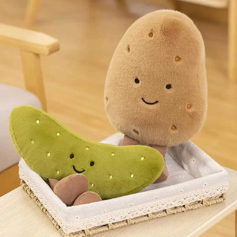 Jelly Cat Potato Pickled Cucumber Pillow Simulation Potato Doll Plush Toy Cute Southern Small Decoration Cute Gift W250107