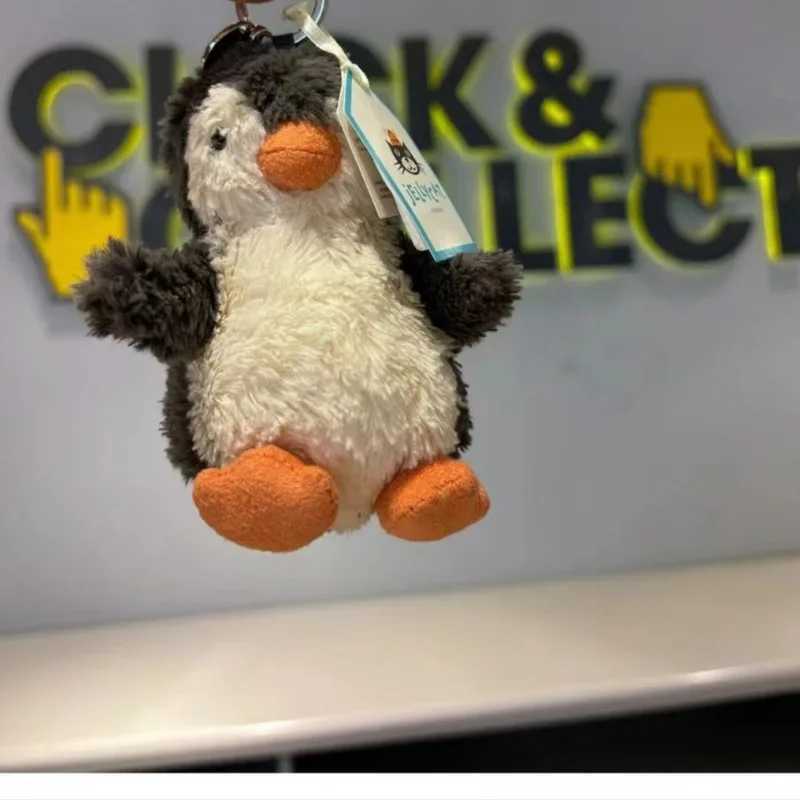 UK Jelly Cat New Peanut Penguin Bag Decorative Plush Toy Gift Keychain Cute Doll Pendant Cute Penguin Doll W250107