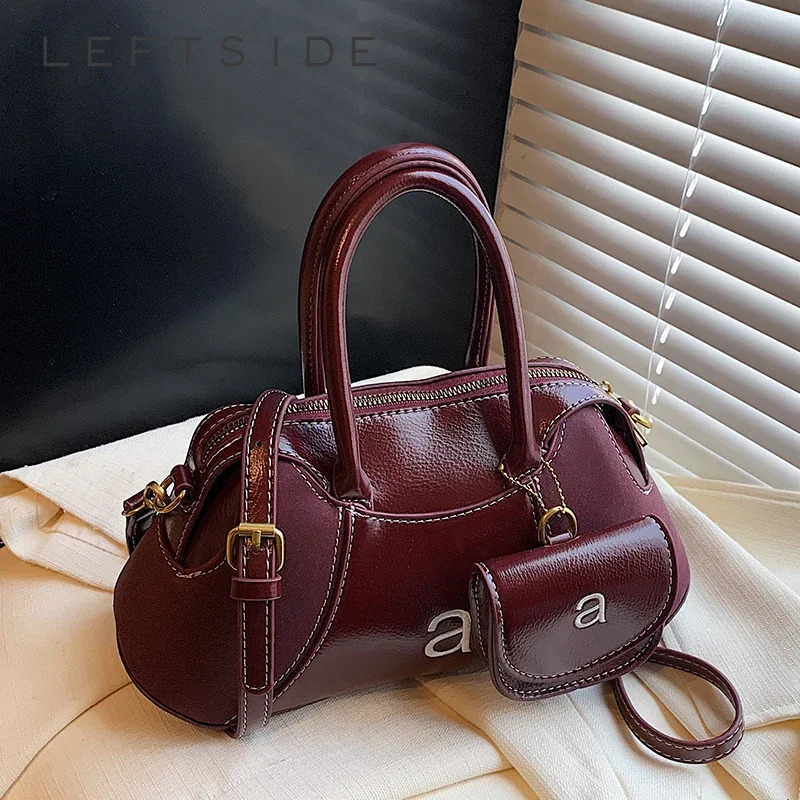 Ddmymarket PU Leather Crossbody Bags for Women 2024 Winter Y2K New Trend Korean Fashion Shoulder Tote Bag Handbags with Purses