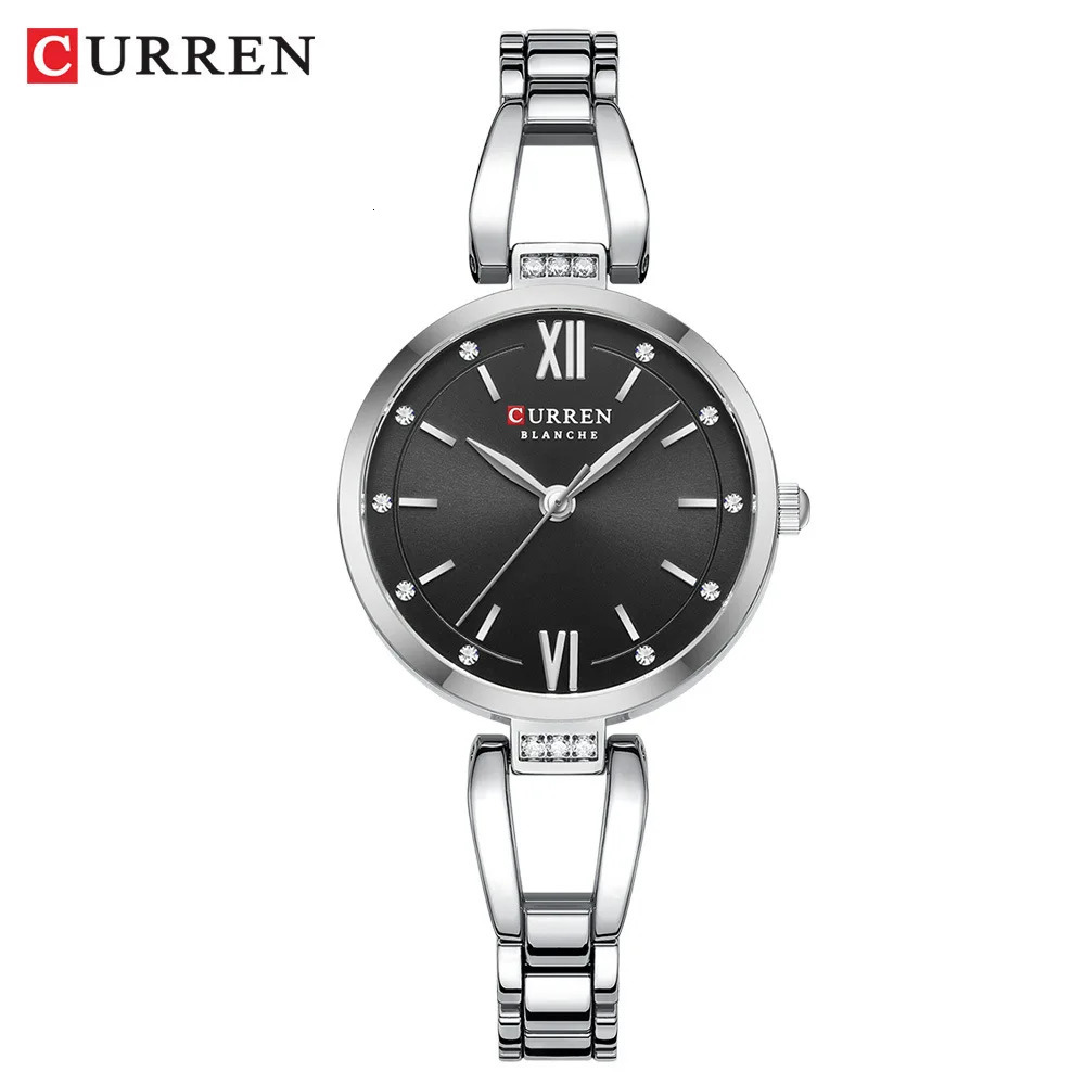 CURREN 9092 Women Quartz Watch Fashion Elegant Stainless Steel Strap Bracelet Wristwatch for Ladies Girl Female Clock 241228
