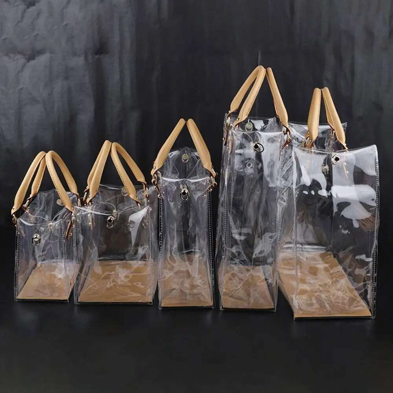 Materials Install Yourself Clear Tote DIY Handmade PVC Gift Large Capacity Shoulder Bag Woman
