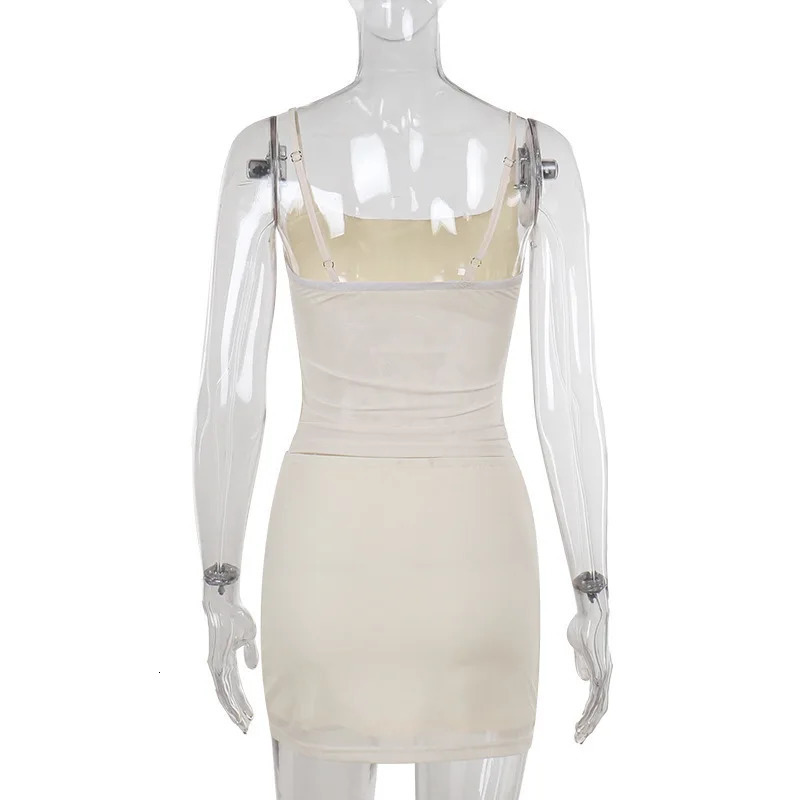 Townlike Sexy Party Diamonds Two Piece Set Crop Top And Skirts Slim Bodycon 2 Pieces Sets Women 2025 Spring Summer Outfits 250106