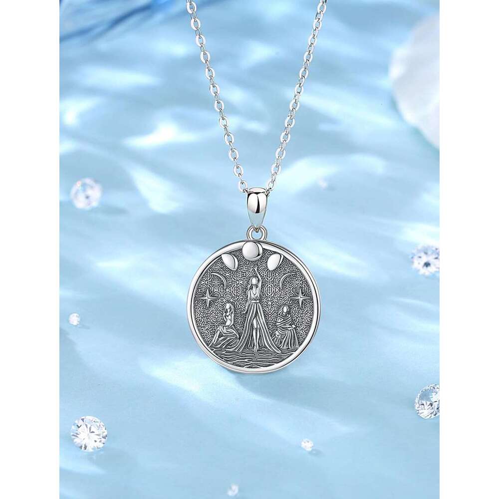 l Witchy Gifts for Women, Pentagram Witches Knot Triple Moon Goddess Lilith Hecate Phoenix Necklaces