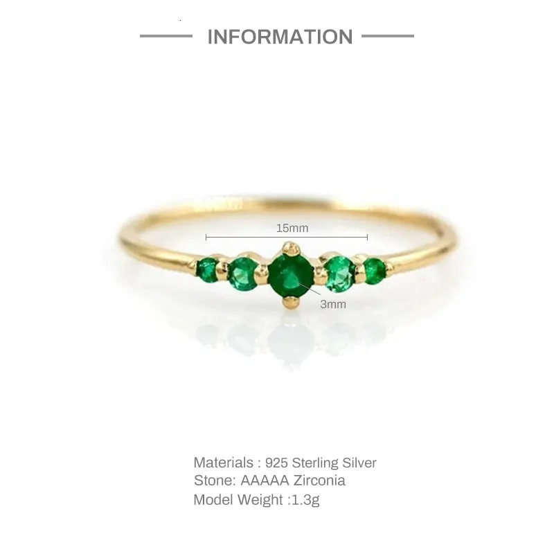 CANNER Sapphire 925 Sterling Silver Rings For Women Gemstones Wedding Party 18K Gold Anillos Mujer Fine Jewelry 250106