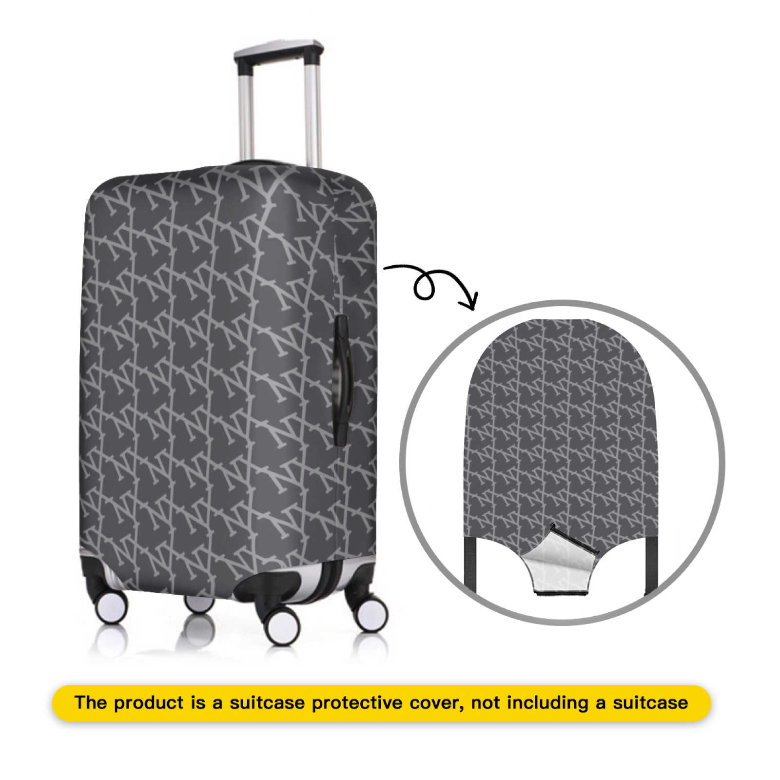 Luggage Cover Luggage Protective Cover Pattern Printed For 19 To 32 Inch Fashion Suitcase Elastic Dust Bags Case Travel Accessories